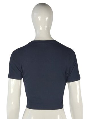 Blusa Cropped Lisa Feminina Adulto Basic X F12L01514 Fila Preto