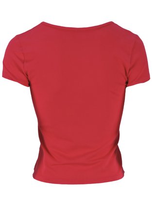 Blusa Manga Curta Feminina Adulto Lisa V559M Vila Flor Rosa Chock
