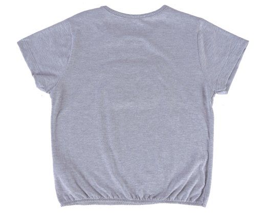 Blusa Manga Curta Feminina Juvenil Detalhe Shine Girl 35650 Young Class Mescla