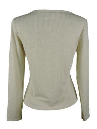 Blusa Manga Longa Feminina Adulta Lisa V495M Vila Flor Dourado
