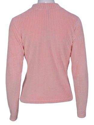 Blusa Plush Canelada Feminina Adulto 7608 Paty Gloss Rosa