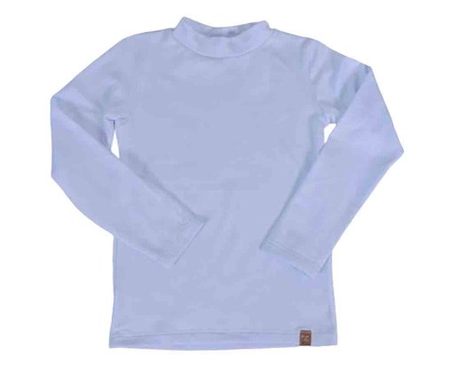 Blusa Térmica Feminina Infantil 4/8 Gola Alta 24805 Dc Têxtil Branco