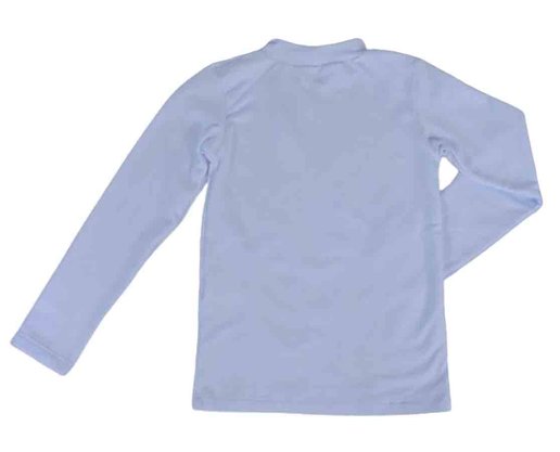 Blusa Térmica Feminina Infantil 4/8 Gola Alta 24805 Dc Têxtil Branco