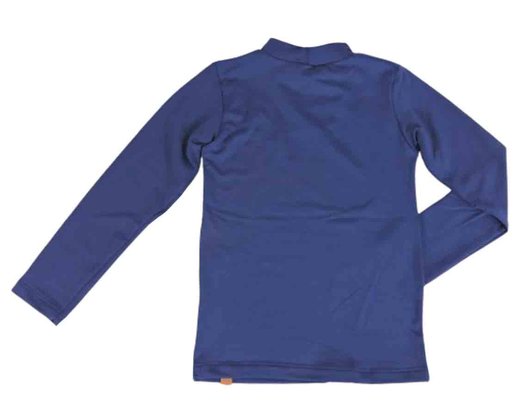 Blusa Térmica Feminina Infantil 4/8 Gola Alta 24805 Dc Têxtil Marinho