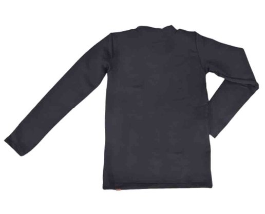 Blusa Térmica Feminina Infantil 4/8 Gola Alta 24805 Dc Têxtil Preto