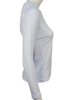 Blusa Termica Feminina Decote Redondo Ellegante Branco
