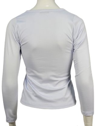 Blusa Termica Feminina Decote Redondo Ellegante Branco