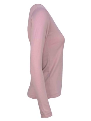 Blusa Térmica Feminina Decote Redondo Ellegante Nude