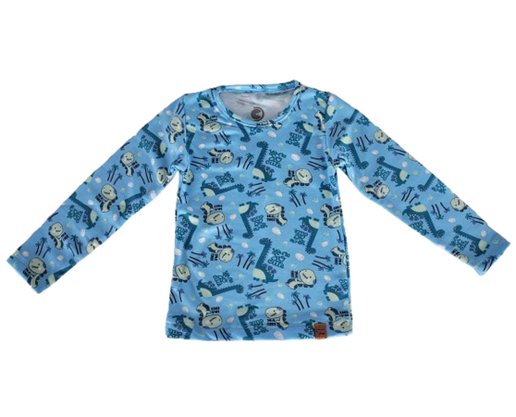 Blusa Térmica Masculina infantil 1-3 Estampada 24825 DC Têxtil Azul Claro