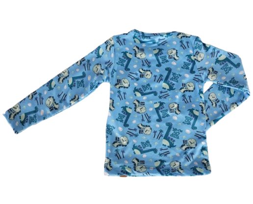 Blusa Térmica Masculina infantil 1-3 Estampada 24825 DC Têxtil Azul Claro