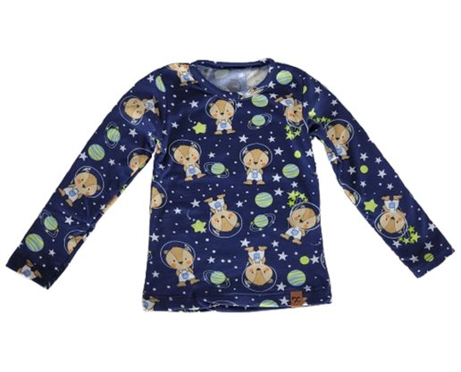 Blusa Térmica Masculina infantil 1-3 Estampada 24825 DC Têxtil Marinho
