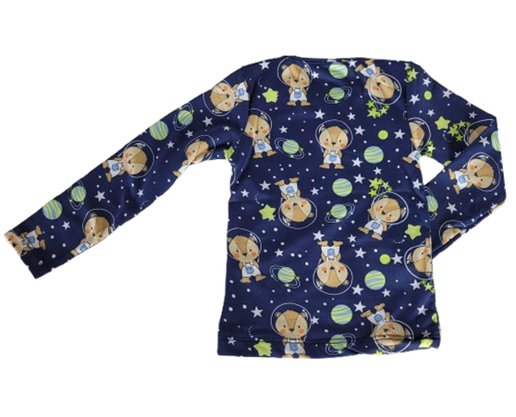 Blusa Térmica Masculina infantil 1-3 Estampada 24825 DC Têxtil Marinho