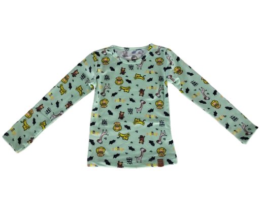 Blusa Térmica Masculina infantil 1-3 Estampada 24825 DC Têxtil Verde Claro