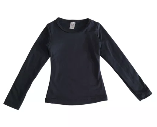 Blusa Térmica Unissex Infantil 4/8 Endoux Preto