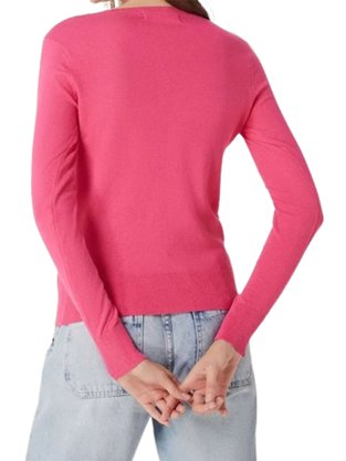 Blusão De Linho Feminino Adulto Liso K0WH Hering Pink