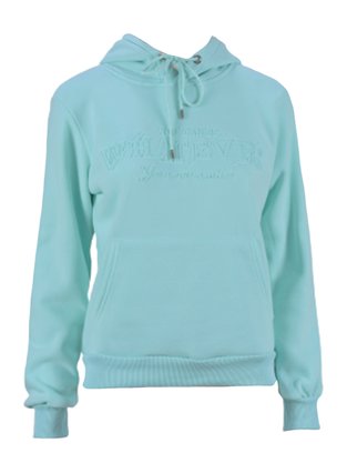 Blusão De Moletom Canguru Com Capuz Feminino Adulto  MFF 3010 Proxy Verde Agua