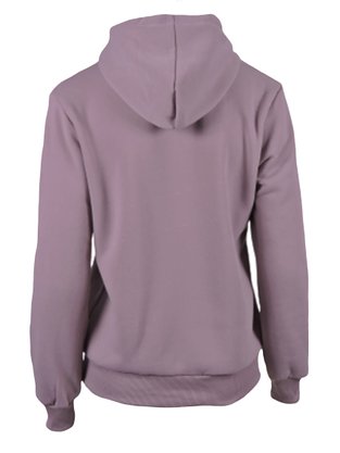 Blusão De Moletom Canguru Com Capuz Feminio Adulto  MFF3009 Proxy Lilas