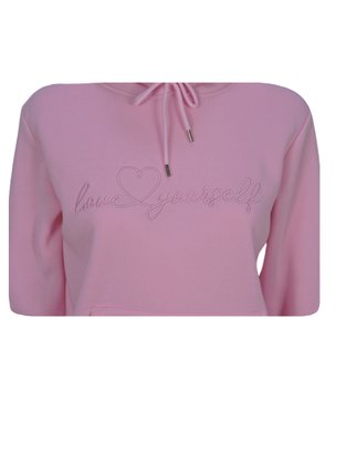 Blusão De Moletom Canguru Com Capuz Feminino Adulto  MFF3009 Proxy Rosa