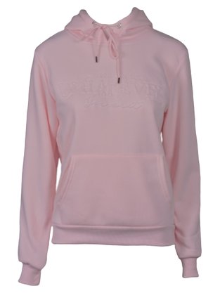 Blusão De Moletom Canguru Com Capuz Feminino Adulto  MFF3010 Proxy Rosa