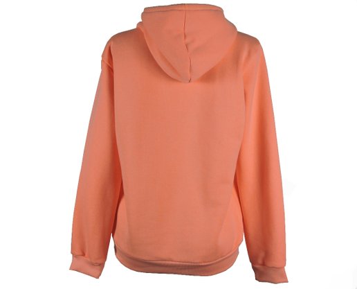 Blusão De Moletom Feminino Adulto Com Capuz Detalhe VNTN 26207 Vanton Laranja Neon