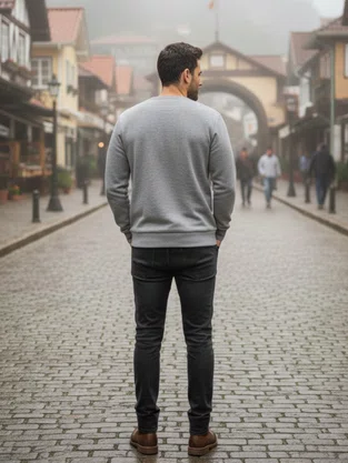 Blusão De Moletom Galicia Masculino 560806 Mormaii Cinza Claro
