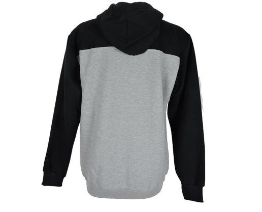 Blusão de Moletom Masculino Adulto Bolso Canguru 23020 Vanton Cinza e Preto