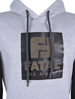 Blusão De Moletom Masculino Adulto 24659 Fatal Cinza