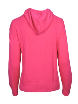 Blusão Feminino Adulto Com Capuz Tricô Liso K4KB Hering Rosa Pink