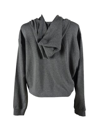 Blusão Feminino Adulto Cropped Com Capuz 4307 Paty Gloss Mescla