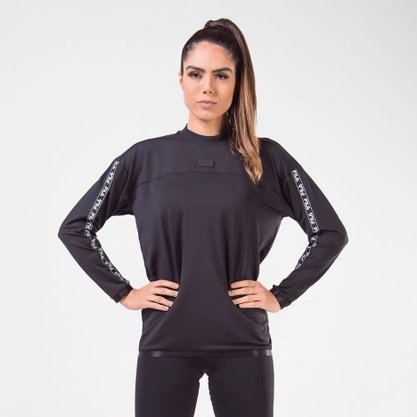 Blusão Feminino Adulto Tape Sports  F12AT506006 Fila Preto