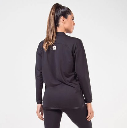 Blusão Feminino Adulto Tape Sports  F12AT506006 Fila Preto