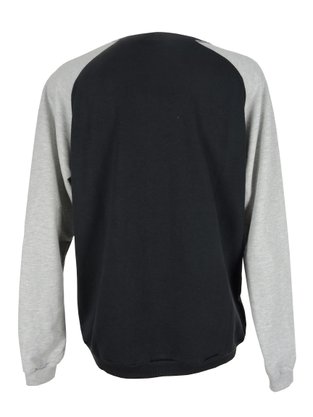 Blusão Moletinho Masculino Adulto Detalhe Logo 23110 Vanton Preto e Mescla