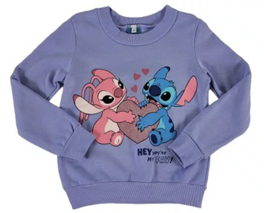 Blusão Moletom Feminino Juvenil 10-16 Stitch Cool 1000127767 Malwee Lilás