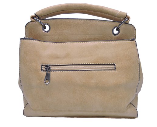 Bolsa De Mão Feminina Adulto Sintética Com Detalhe de Tachas X-6074 CH&LR Marrom Claro