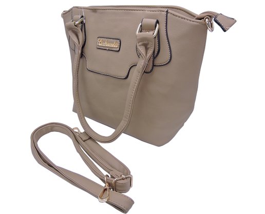 Bolsa De Ombro Feminina Adulto Sintética Lisa LR-91 Lichenli Cáqui