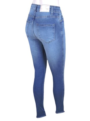 Calça Cigarrete Feminina Adulto 48185 Zune Denim Jeans Claro