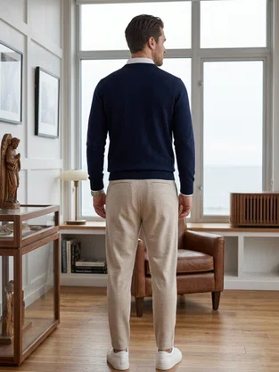 Calça De Moletom Carrot  Masculina 1000136310 Malwee Caqui