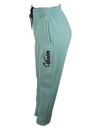 Calça De Moletom Feminina Adulto Com Punho 26211 Vanton Verde Claro
