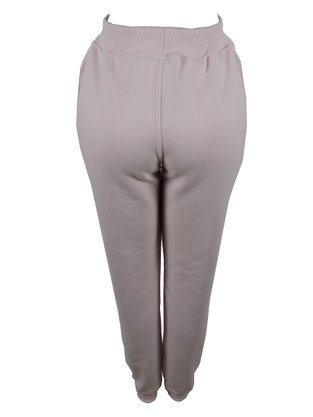 Calça De Moletom Feminina Adulto Com Punho 26233 Vanton Rosa Claro