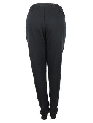 Calça De Moletom Feminina Adulto Com Punho Detalhe Friso 6881 Tookas Preto