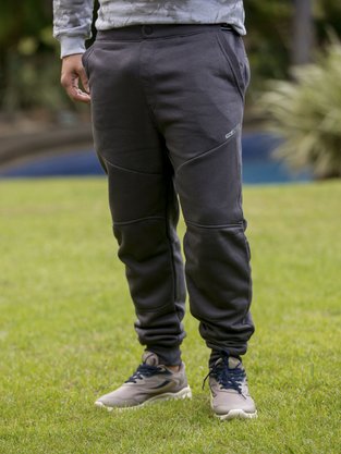 Calça De Moletom Masculina Adulto Detalhe Botão E Elástico 21643 Fatal Grafite