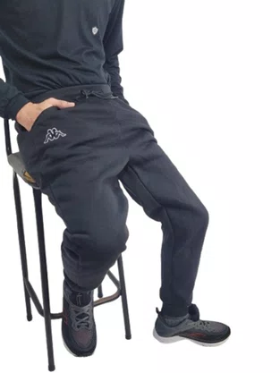Calça De Moletom Masculino Adulto EKP471894 Kappa Preto