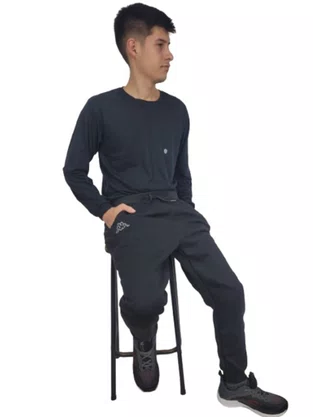 Calça De Moletom Masculino Adulto EKP471894 Kappa Preto