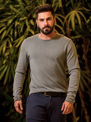 Calça De Sarja Masculina Adulto Bolso Faca 91.01.1820 Individual Marinho
