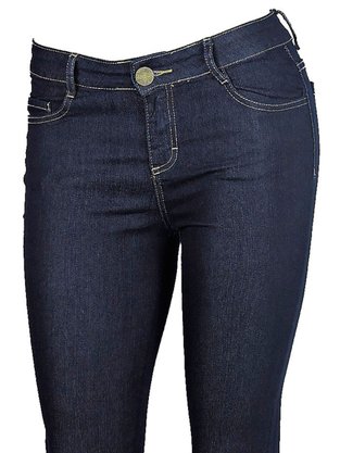 Calça Feminina Adulto Skinny 10000227751 Malwee Jeans Escuro