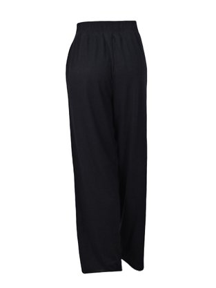 Calça Feminino Adulto Pantalona Em Malha Three Hands Preto
