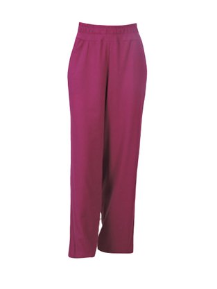 Calça Feminino Adulto Pantalona Em Malha Three Hands Uva