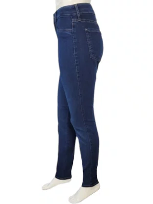 Calça Jeans Feminina Adulto Skinny JV024 Lunender Jeans Escuro