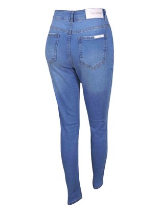 Calça Jeans Feminina Adulto Com Lycra Tramaleve Jeans