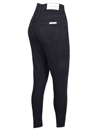 Calça Jeans Feminina Adulto Com Lycra Tramaleve Preto
